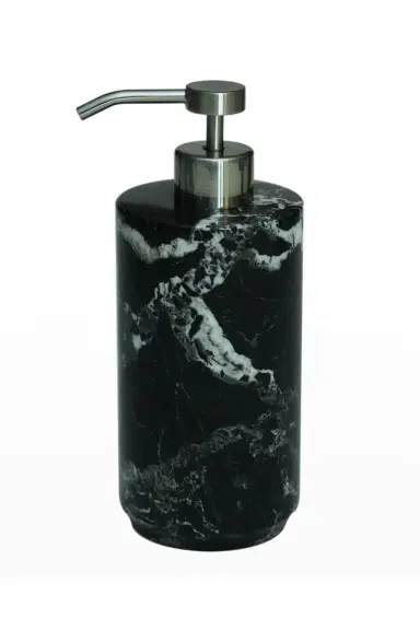 Marble Crafter Eris Collection Black Zebra Marble Soap Dispenser | Thumbnail 2