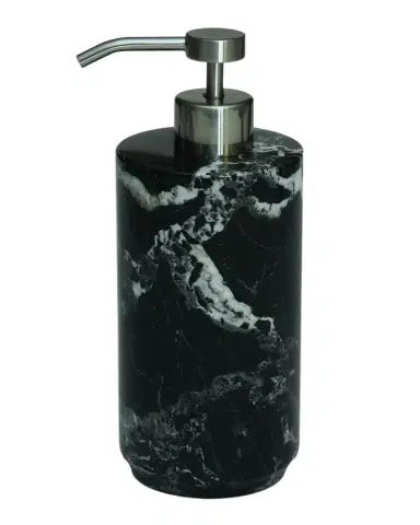 Marble Crafter Eris Collection Black Zebra Marble Soap Dispenser | Thumbnail 1