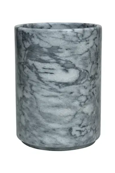 Marble Crafter Eris Collection Cloud Gray Wastebasket with Liner | Thumbnail 2