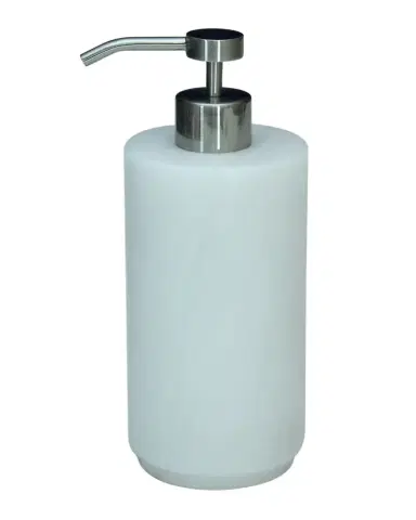 Marble Crafter Eris Collection Pearl White Marble Soap Dispenser | Thumbnail 1