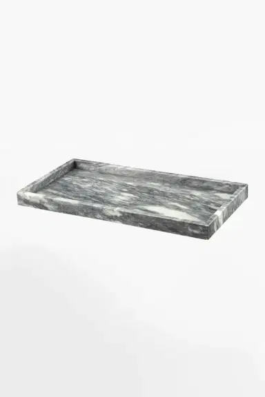 Marble Crafter Eris Collection Cloud Gray Large Vanity Tray | Thumbnail 2