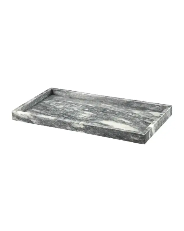 Marble Crafter Eris Collection Cloud Gray Large Vanity Tray