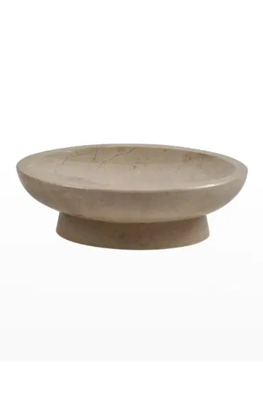 Marble Crafter Myrtus Verona Beige Marble Oval Soap Dish | Thumbnail 4