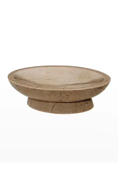 Marble Crafter Myrtus Verona Beige Marble Oval Soap Dish | Thumbnail 5