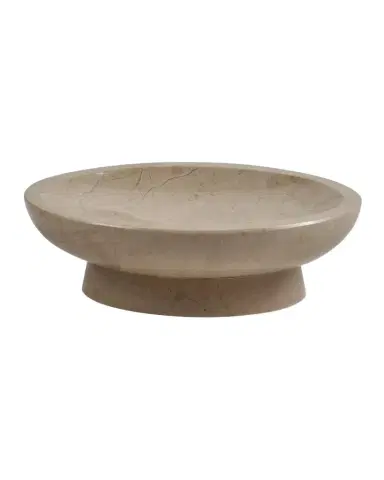 Marble Crafter Myrtus Verona Beige Marble Oval Soap Dish | Thumbnail 1
