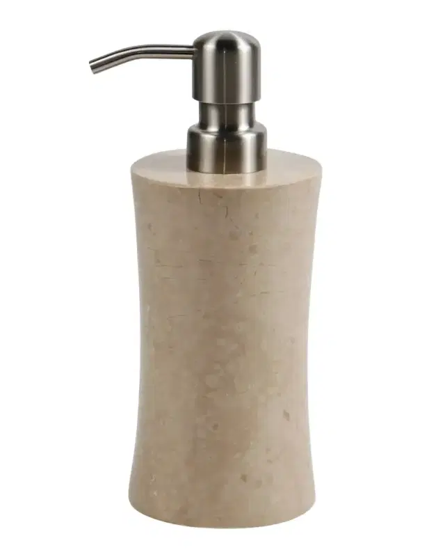 Marble Crafter Myrtus Polished Verona Beige Marble Soap Dispenser