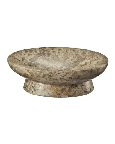 Marble Crafter Fossil Stone Oval Soap Dish | Thumbnail 1