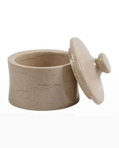 Marble Crafter Myrtus Verona Beige Marble Canister | Thumbnail 2