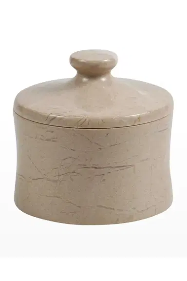 Marble Crafter Myrtus Verona Beige Marble Canister | Thumbnail 4