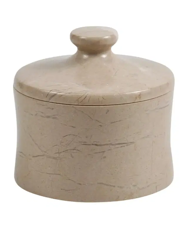 Marble Crafter Myrtus Verona Beige Marble Canister