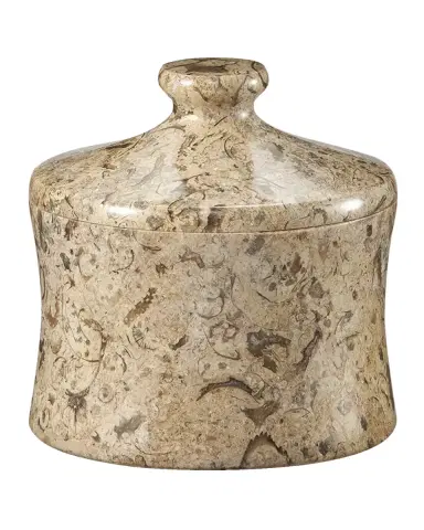Marble Crafter Fossil Stone 4"Dia. Cannister | Thumbnail 2