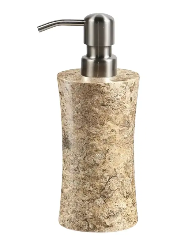 Marble Crafter Fossil Stone Soap Dispenser