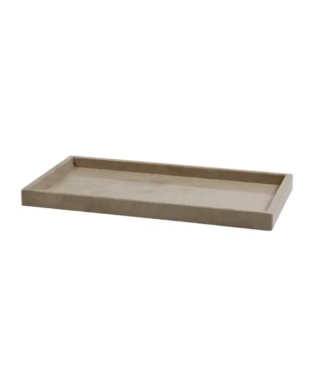 Marble Crafter Myrtus Large Verona Beige Marble Polished Amenity Tray