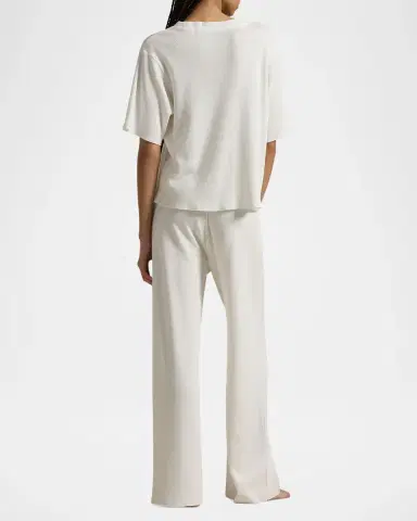 Polo Ralph Lauren Short-Sleeve Top Straight-Leg Pant Set | Thumbnail 3