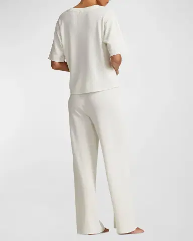 Polo Ralph Lauren Short-Sleeve Top Straight-Leg Pant Set | Thumbnail 4