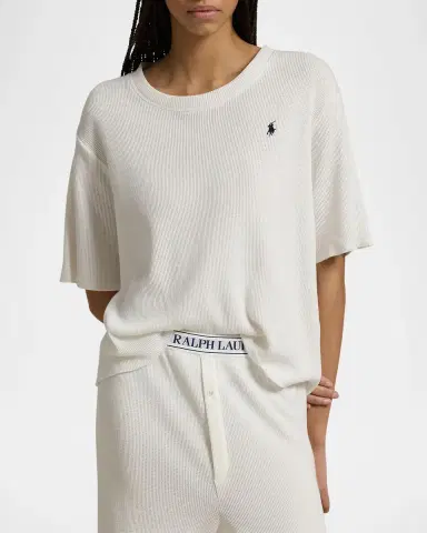 Polo Ralph Lauren Short-Sleeve Top Straight-Leg Pant Set | Thumbnail 5