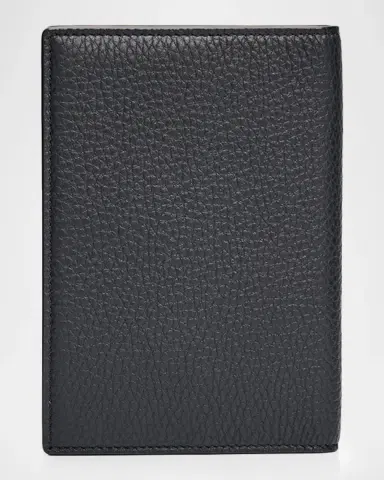 Saint Laurent Men's Tiny Cassandre YSL Passport Case in Grained Leather | Thumbnail 3