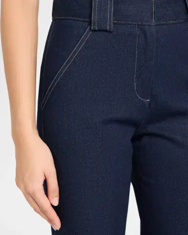 Veronica Beard Lancelor High-Rise Wide-Leg Jeans | Thumbnail 5
