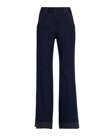 Veronica Beard Lancelor High-Rise Wide-Leg Jeans | Thumbnail 1