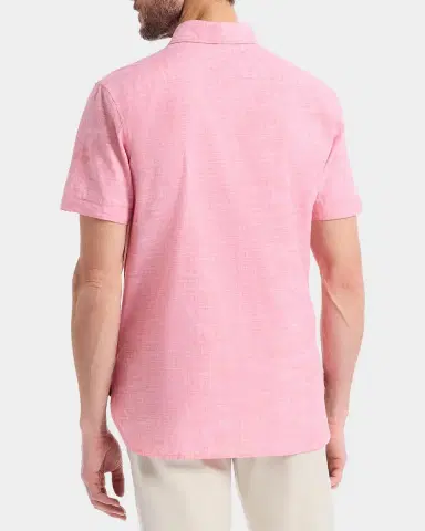 Robert Graham Men's Sutton Solid Linen-Cotton Shirt | Thumbnail 3