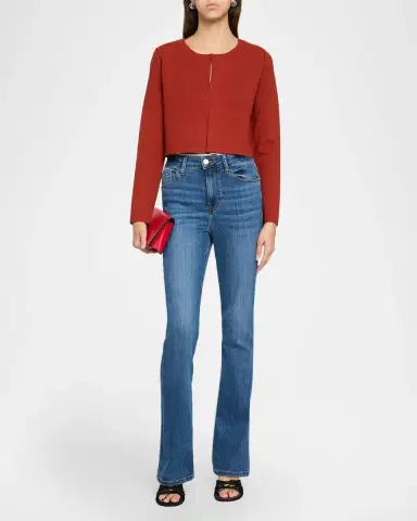 Elie Tahari The Kailany Cropped Knit Sweater | Thumbnail 2 Elie Tahari The Kailany Cropped Knit Sweater | Thumbnail 2