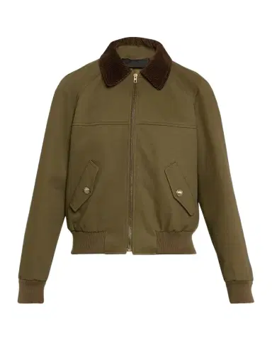 Nili Lotan Victor Contrast Collar Bomber Jacket | Thumbnail 1