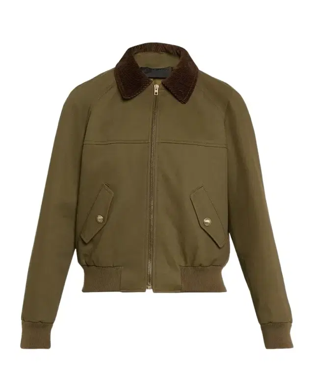 Victor Contrast Collar Bomber Jacket