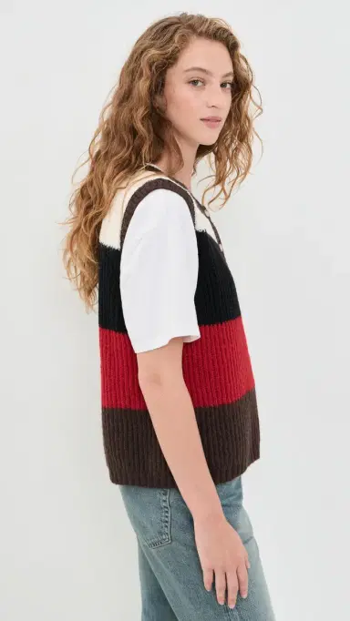 VRG GRL Bridgette Stripe Knit Vest | Thumbnail 4