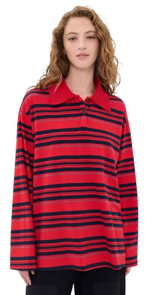 VRG GRL Kinsley Stripe Polo