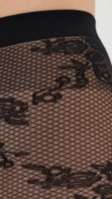 Wolford Floral Lace Tights | Thumbnail 3