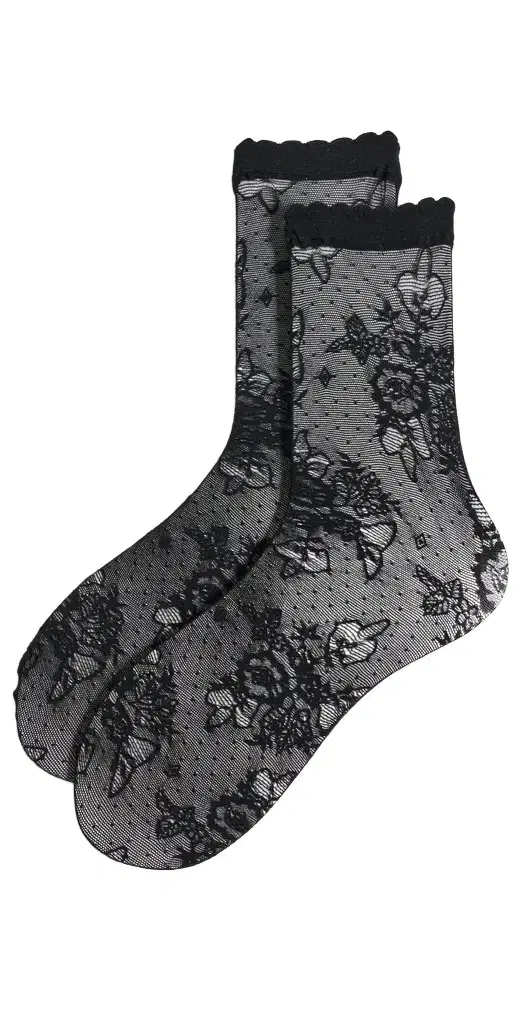 Stems Margaux Rose Floral Socks