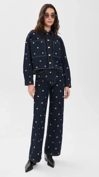 Ulla Johnson The Bobbi Embellished Denim Jacket | Thumbnail 5 Ulla Johnson The Bobbi Embellished Denim Jacket | Thumbnail 5