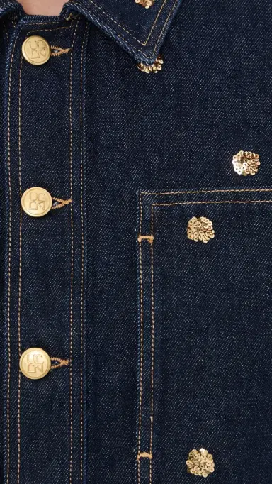 Ulla Johnson The Bobbi Embellished Denim Jacket | Thumbnail 6 Ulla Johnson The Bobbi Embellished Denim Jacket | Thumbnail 6