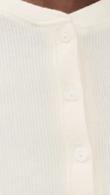 ÉTERNE Long Sleeve Henley Top | Thumbnail 6