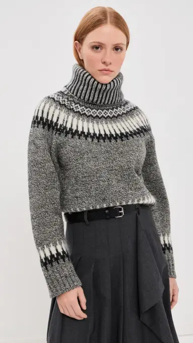 Monse Fair Isle Turtleneck Sweater | Thumbnail 2 Monse Fair Isle Turtleneck Sweater | Thumbnail 2