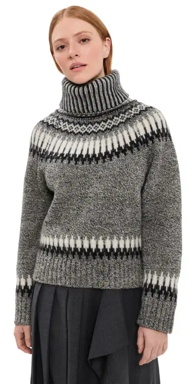 Monse Fair Isle Turtleneck Sweater | Thumbnail 1 Monse Fair Isle Turtleneck Sweater | Thumbnail 1