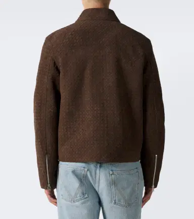 Bottega Veneta Intrecciato suede jacket | Thumbnail 5