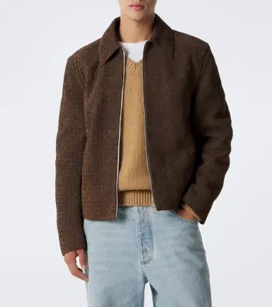 Bottega Veneta Intrecciato suede jacket | Thumbnail 6