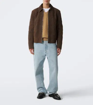 Bottega Veneta Intrecciato suede jacket | Thumbnail 8