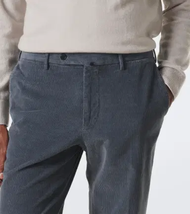Slowear Cotton and cashmere corduroy slim pants | Thumbnail 2