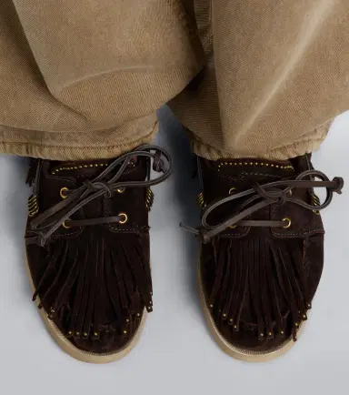 Golden Goose Embellished suede boat shoes | Thumbnail 6
