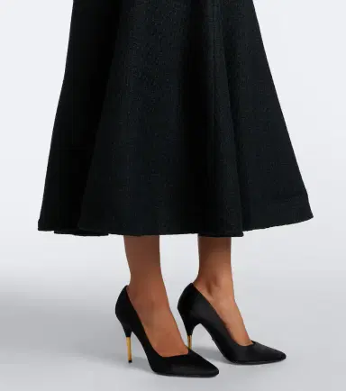 Roland Mouret Belted peplum bouclé cocktail dress | Thumbnail 2