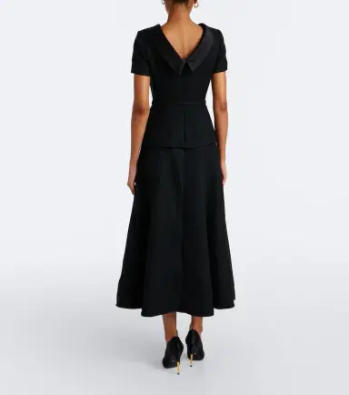 Roland Mouret Belted peplum bouclé cocktail dress | Thumbnail 5