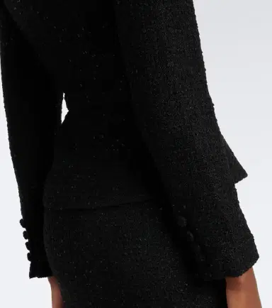 Roland Mouret Belted embellished bouclé jacket | Thumbnail 3 Roland Mouret Belted embellished bouclé jacket | Thumbnail 3