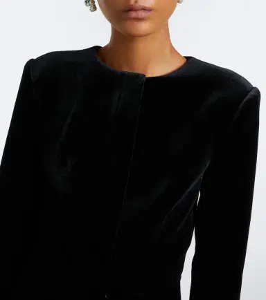 Roland Mouret Embellished asymmetric velvet jacket | Thumbnail 5