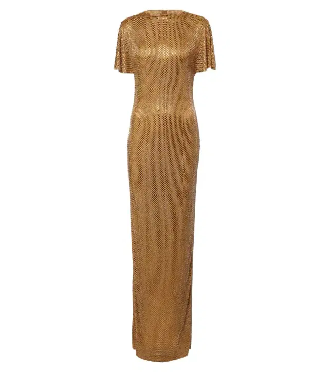 Roland Mouret Embellished mesh gown