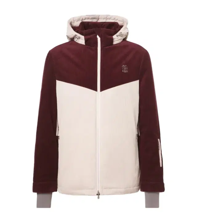 Brunello Cucinelli Hooded cotton corduroy ski jacket