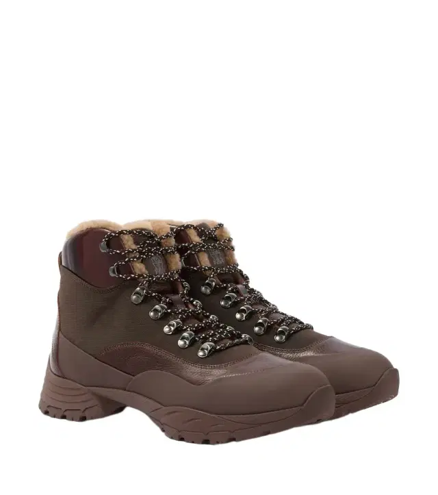 Brunello Cucinelli Shearing-lined hiking boots