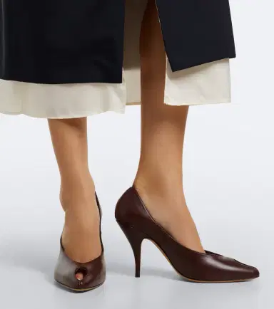 Jude Icon leather peep-toe pumps | Thumbnail 6