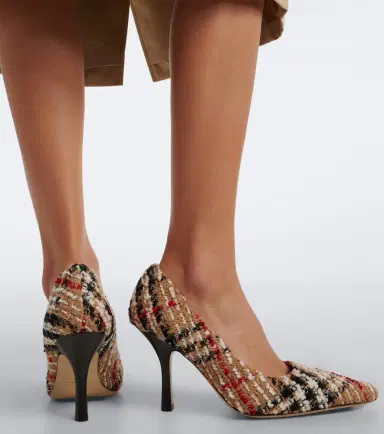 Burberry Check bouclé pumps | Thumbnail 5